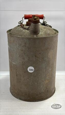 CNR STAMPED GALVANIZED KEROSENE CAN