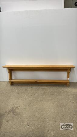 WOODEN PLATE SHELF