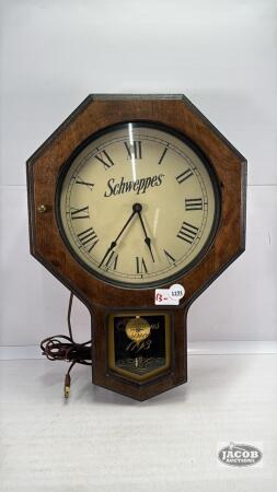 SCHWEPPES WALL CLOCK