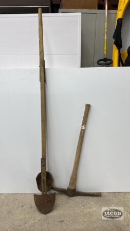 PICK AXE & CLAM SHOVEL