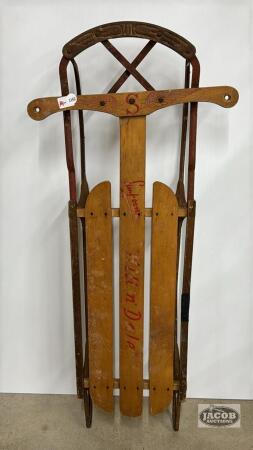 METAL & WOOD SIMPSONS HILL "N" DALE SLEIGH