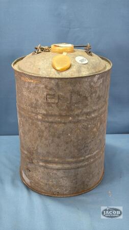 CN STAMPED GALVANIZED 12IN TALL CAN