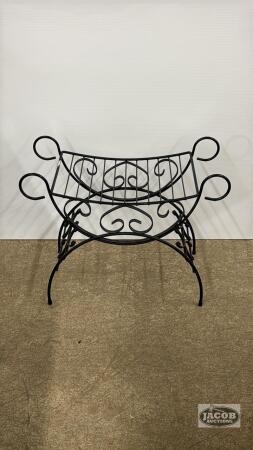 ORNATE ROD IRON BENCH