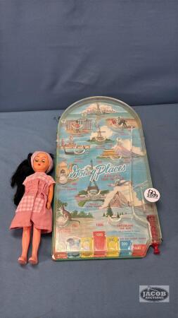 GOING PLACES MARBLE GAME & 8IN DOLL