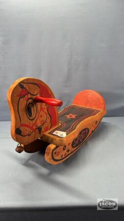 WOODEN ROCKING HORSE