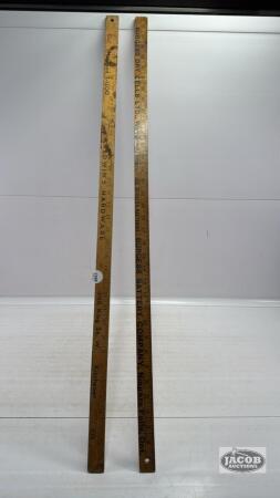 (2) YARD STICKS