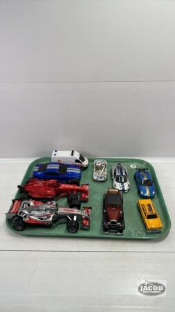 (9) PLASTIC & METAL TOY CARS