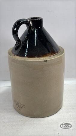 TWO TONE STONEWARE VINTAGE JUG