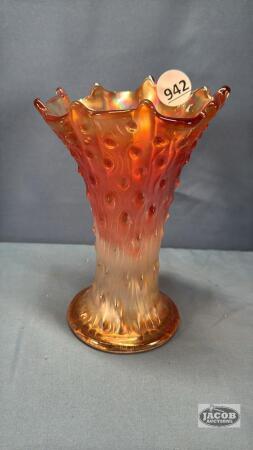 7IN CARNVIAL GLASS VASE