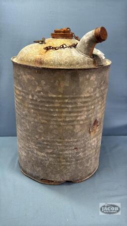 GALVANIZED OIL/GAS JUG