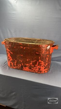 23IN PAINTED COPPER BOILER
