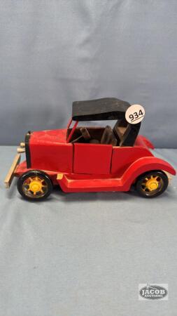 WOODEN MODEL A CAR