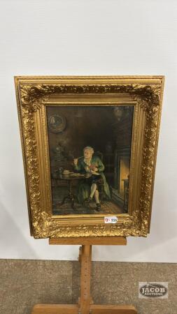 VICTORIAN GENTLEMAN PAINTING ON CANVAS