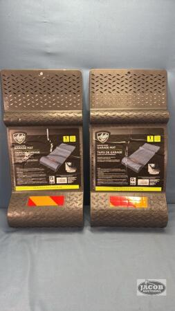 (2) PARKING GUIDE GARAGE MATS
