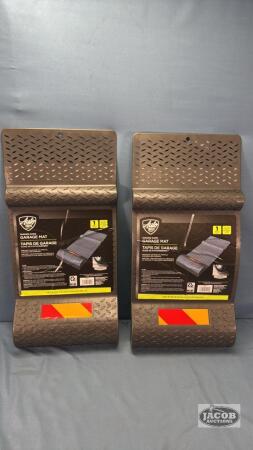 (2) PARKING GUIDE GARAGE MATS