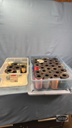 (2) RUBBERMAID TOTES