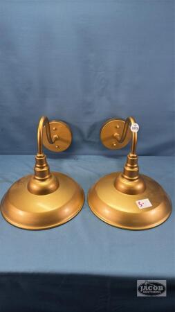 (2) YARD LIGHT STYLE INDOOR WALL LIGHTS