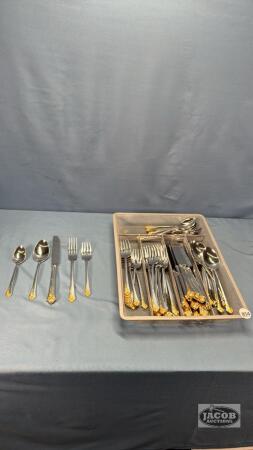 (12) 5PC ONIEDA PLACE SETTING OF FLATWARE