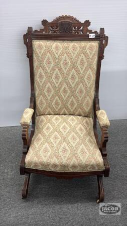 UPHOLSTERED PLATFORM ROCKER