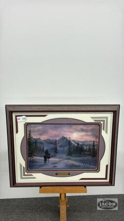 FRAMED DARCY SHAVER PRINT "THE LAST LIGHT"