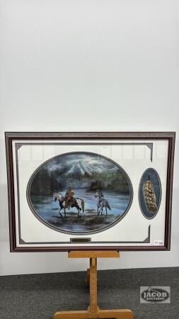 FRAMED DARCY SHAVER PRINT "FINDER'S KEEPERS"