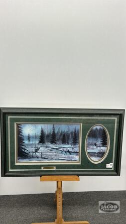 FRAMED DARCY SHAVER PRINT "THE FALL RUT"