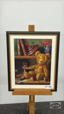FRAMED TEDDY BEAR PRINT