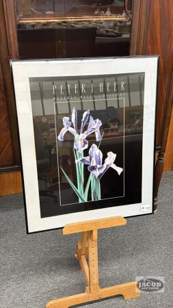 METAL FRAMED FLORAL PRINT