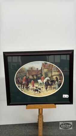VICTORIAN HUNT SCENE