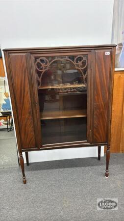 WALNUT 1940'S CHINA CABINET