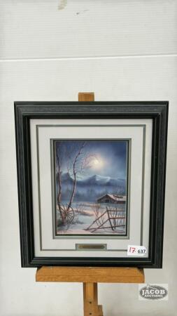 FRAMED DARCY SHAVER PRINT "DAYS GONE BY"