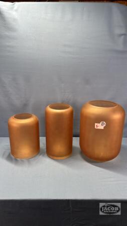 (3) DECORATIVE VASES
