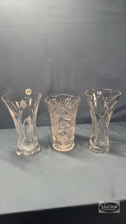 (3) VASES