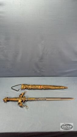 24IN DECORATIVE KNIFE WITH SHEATH