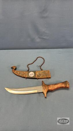 12.5IN DECORATIVE KNIFE WITH SHEATH