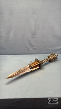 DECORATIVE 21IN JESTER STYLE DAGGER
