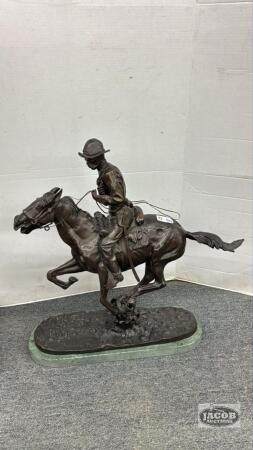 FREDERIC REMINGTON BRONZE SCULTPURE