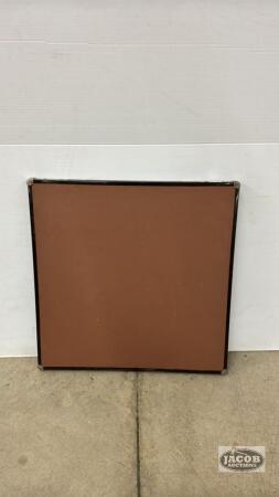 METAL FRAMED CARD TABLE