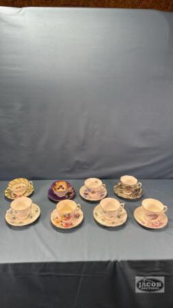 (8) CUPS & SAUCERS