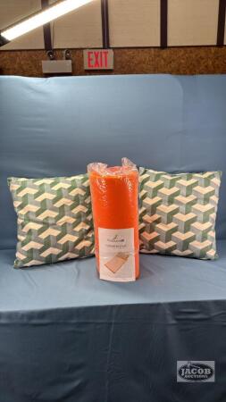(2) PILLOWS & ACCUPRESSURE MAT AND PILLOW