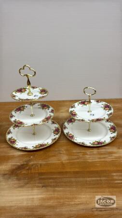 ROYAL ALBERT "OLD COUNTRY ROSES" COOKIE SERVERS
