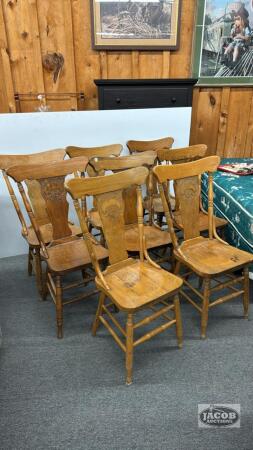 (8) SHEILD BACK CHAIRS