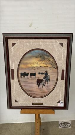 FRAMED DARCY SHAVER PRINT "GOOD RIDDANCE"