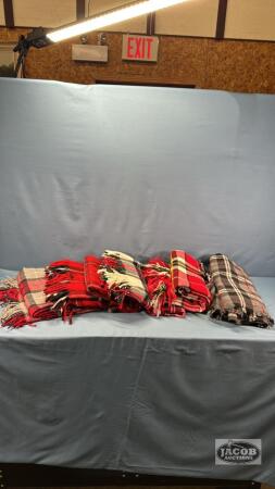 (5) WOOL CAR BLANKETS