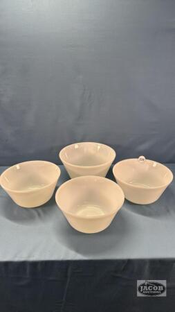 (4) FIRE KING MIXING BOWLS