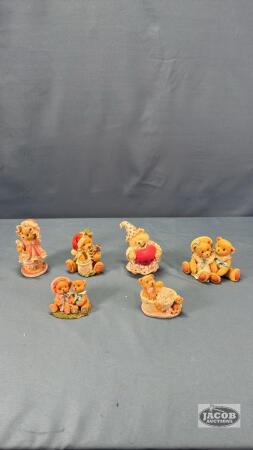(6) TEDDY BEAR FIGURINES