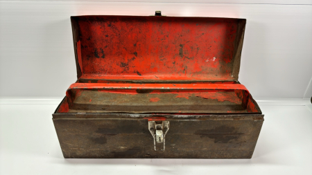 Metal Tool Box with Tray -Showing Rust