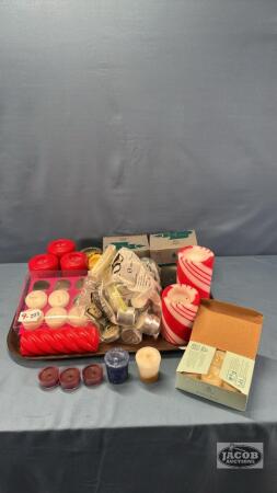 ASSORTED LOT OF CANDLES