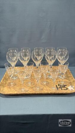 LOT OF WINE GLASSES