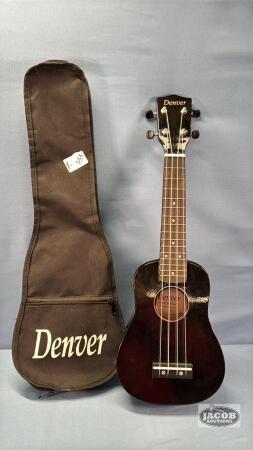 DENVER BLACK FINISHED 4 STRING UKULELE